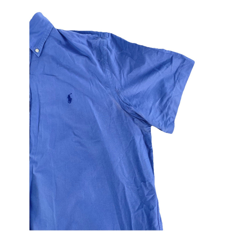 Mens Polo Ralph Lauren Blue Short Sleeve Classic Fit Shirt Size XL