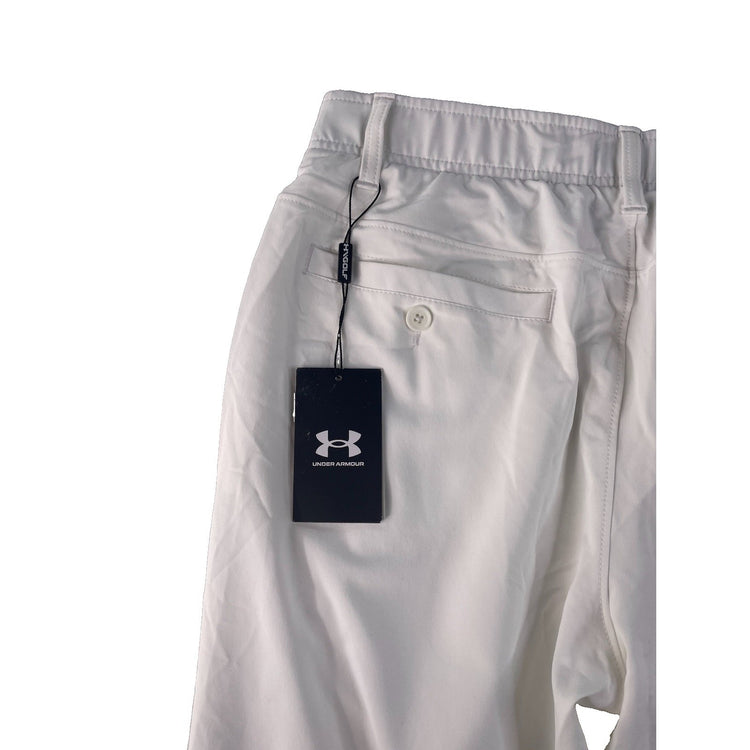 Mens Under Armour White Drive Taper Pants Size 34x32