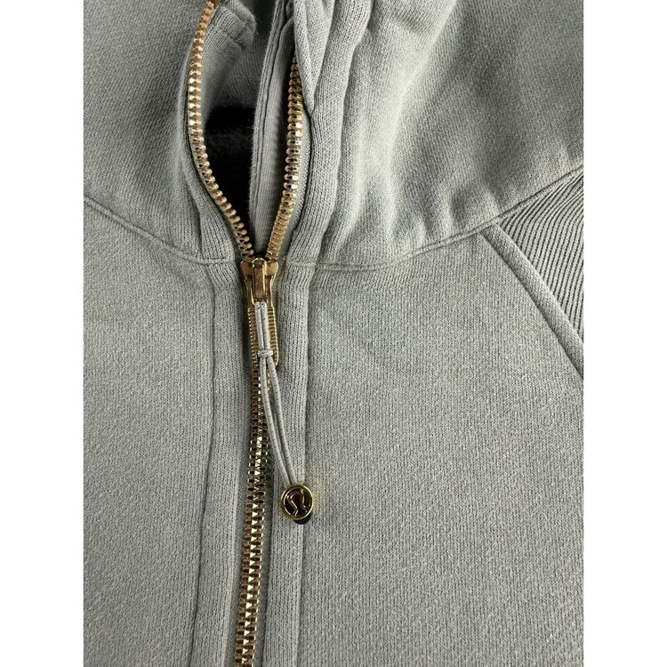 Womens Lululemon Size M/L Mint Green Half Zip Hoodie