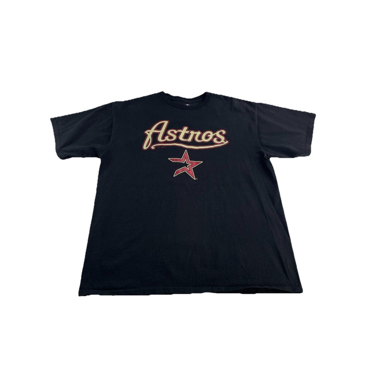 Mens Black Xl Astros Vintage T Shirt