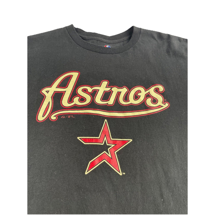 Mens Black Xl Astros Vintage T Shirt