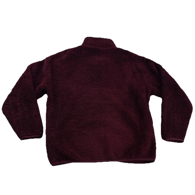 Women’s Victoria’s Secret PINK Burgundy Fleece Zip Up Jacket Size Small