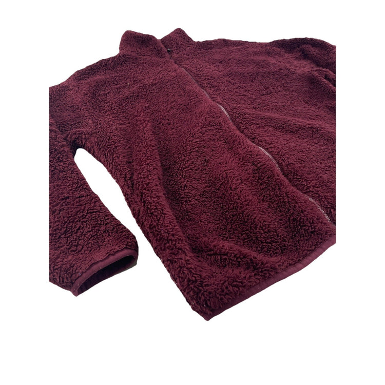 Women’s Victoria’s Secret PINK Burgundy Fleece Zip Up Jacket Size Small