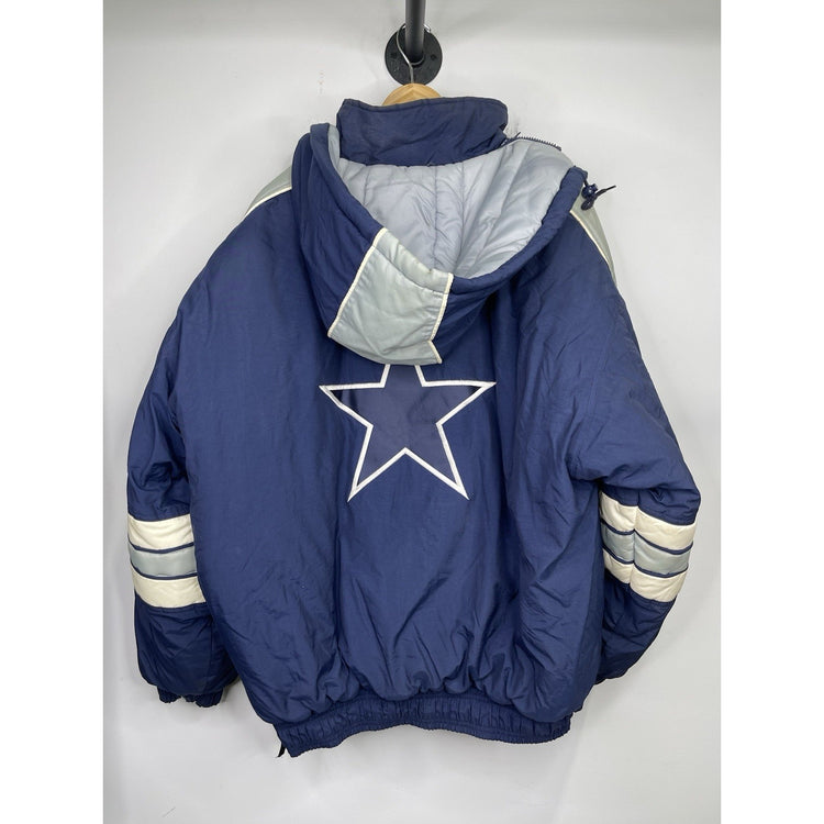 Vintage Men’s Heavyweight Blue Dallas Cowboys Starter Jacket Pullover XL