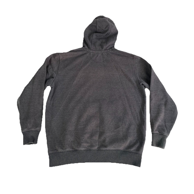 Mens Carhartt Gray Blank Fitted Pullover Hoodie Size L