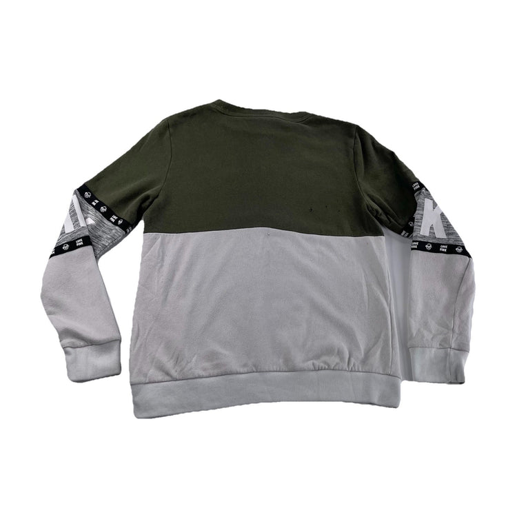 Womnes PINK Victoria Secret Green&white Sweatshirt Size XS