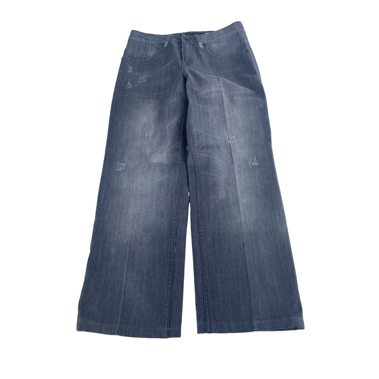 Mens Rocawear Baggy Faded Gray Denim Jeans Size 34