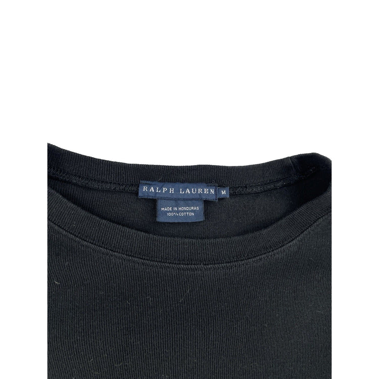 Womens Ralph Lauren Size Medium Black Long Sleeve Crew Neck