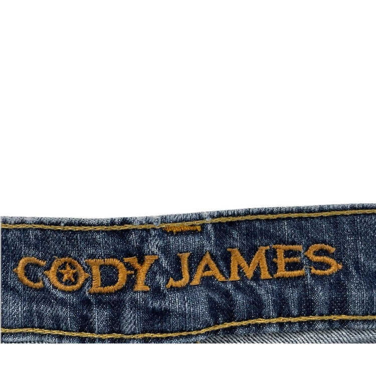 Mens Cody James Regular Straight Denim Blue Jeans Size 30x30