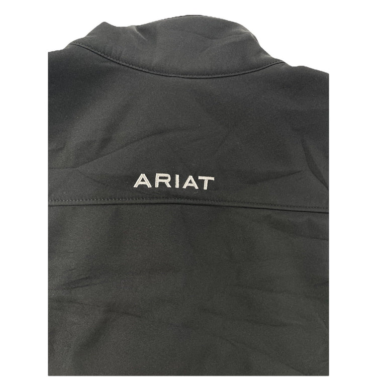 Men’s Ariat Black Zip-up Vest W/pockets Size L