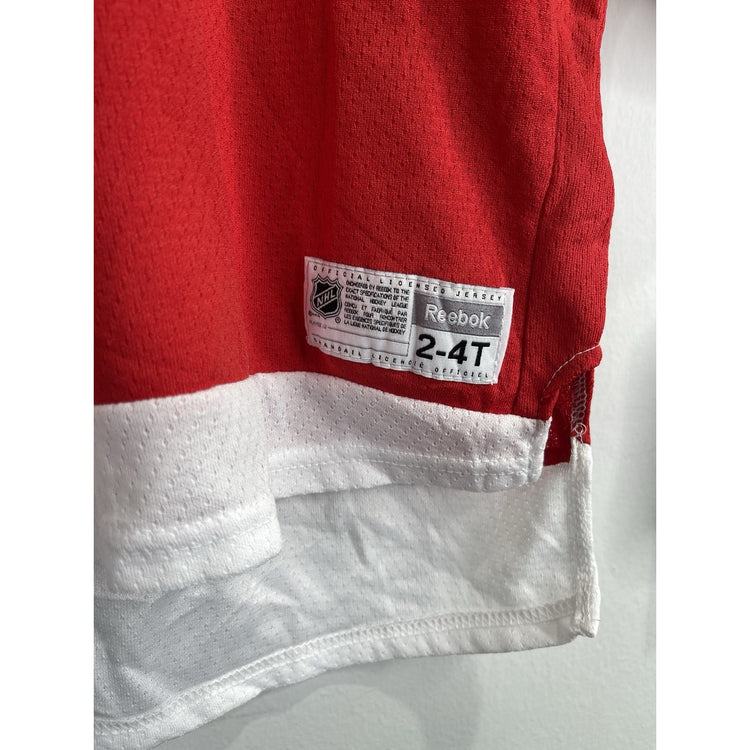 NWT Youth Detroit Redwings Reebok Hockey #13 Datsyuk Jersey Sz 2-4