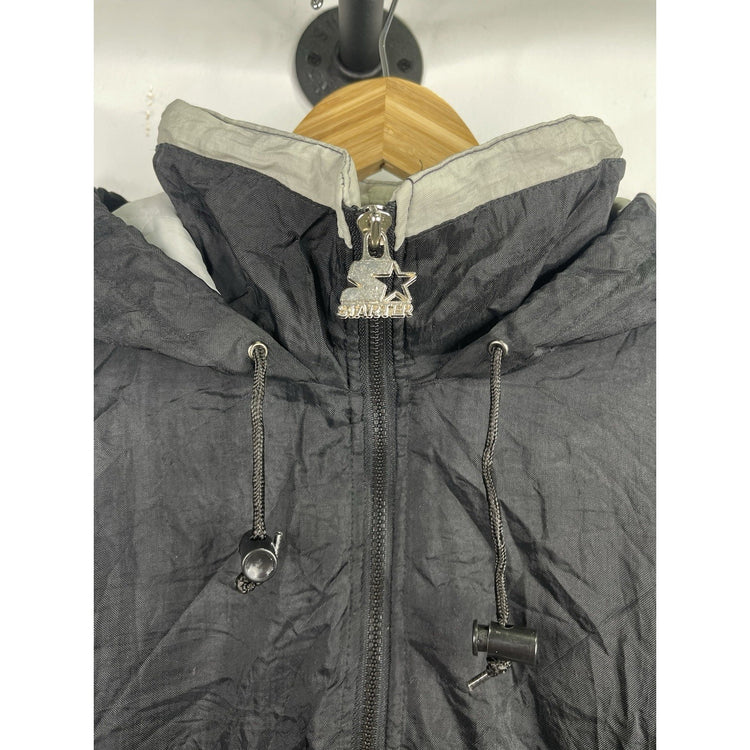 Vintage 1990s STARTER Chicago White Sox Baseball 1/4 Zip Puffer Jacket Size L