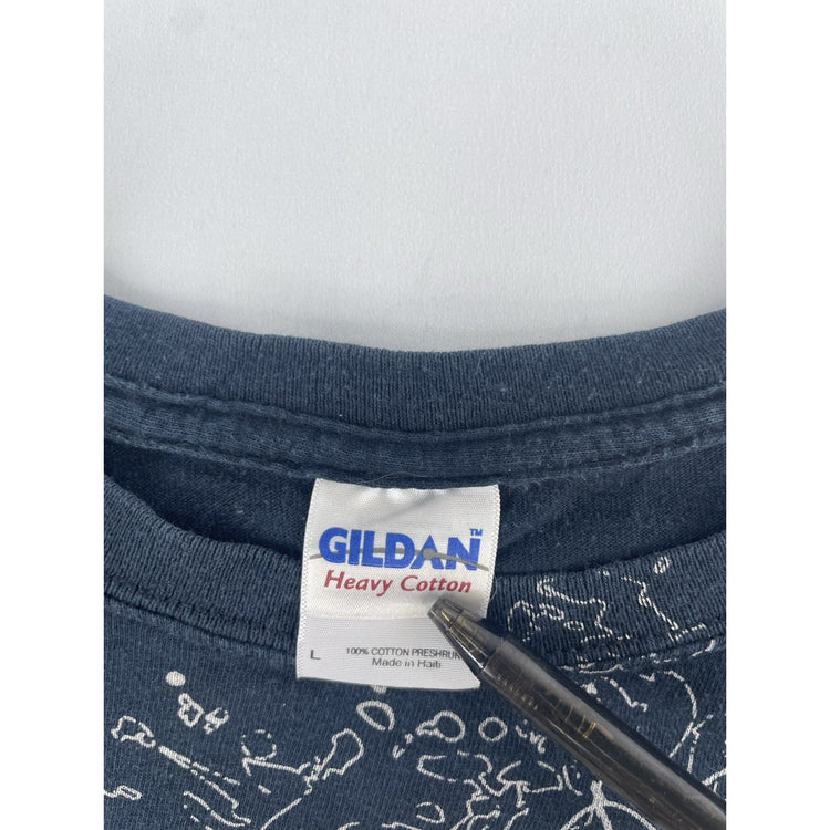 Mens Gildan Yellowstone National Park Graphic T-Shirt Men's Size Large
