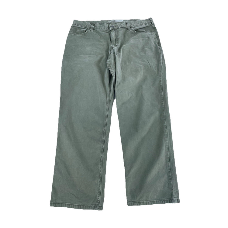 Mens Carhartt Olive Green Relaxed Fit Carpenter Wrok Pants Size 38x30