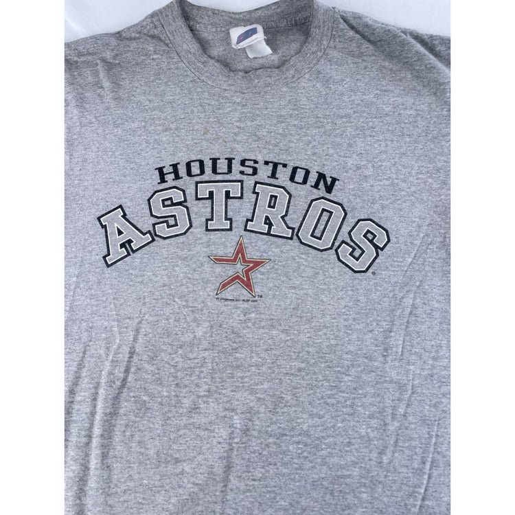 Mens 2004 Houston Astros Gray T Shirt Size Medium