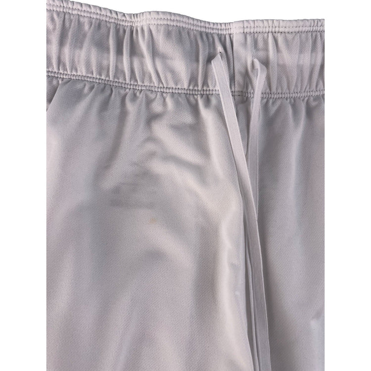 Women's Nike Dri-FIT Athletic Running Shorts, Solid White, Size XL