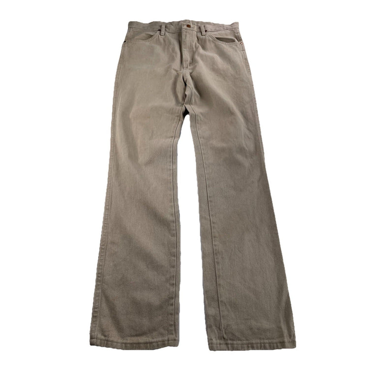 Men’s Wrangler Tan Relaxed Straight Khaki-pants Size 34x34