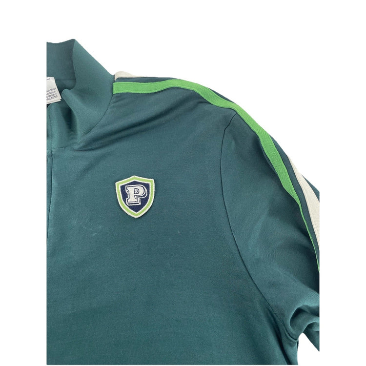 Womens Victoria’s Secret PINK Dark Green Track Star Zip Up Jacket Size Large
