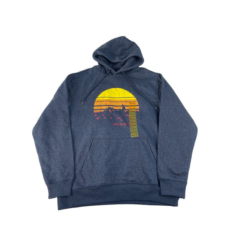 Mens Eddie Bauer Gray Graphic Hoodie Size Medium