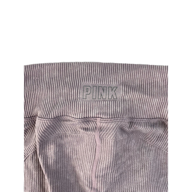 Women’s PINK Active Light Pink Ribbed Sweatpants Size Medium