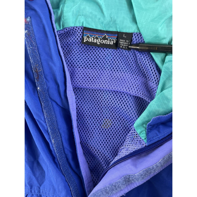 Mens Vintage Blue Patagonia Glade Runner Jacket Size Large