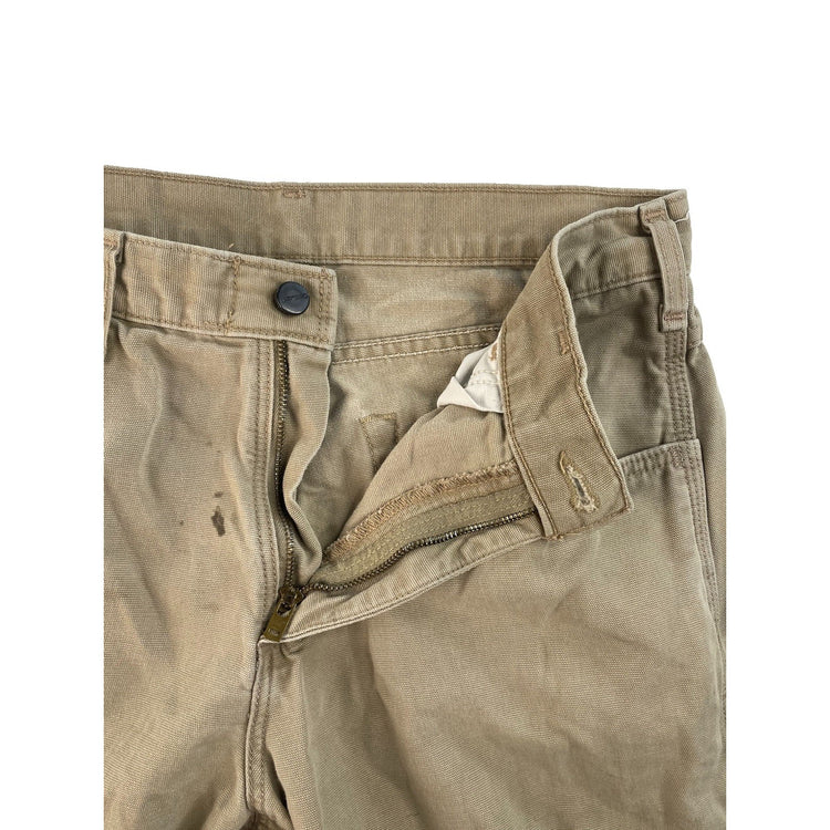 Men's Carhartt FR Flame Resistant Loose Fit Carpenter Pants Tan Size 31x30