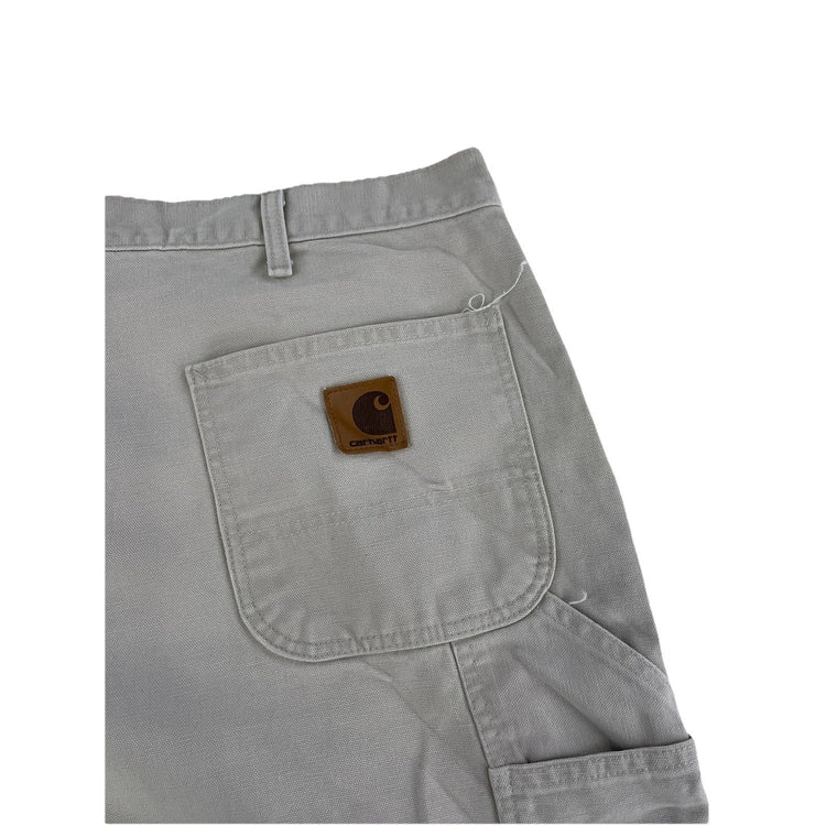 Mens Carhartt Cream-white Carpenter With Pants Size 40x30