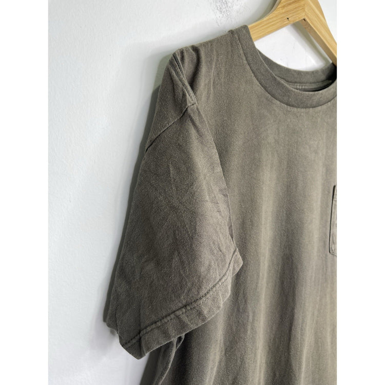 Men’s VTG 2002 HD Dark Green Double Sided T Shirt Sz XL