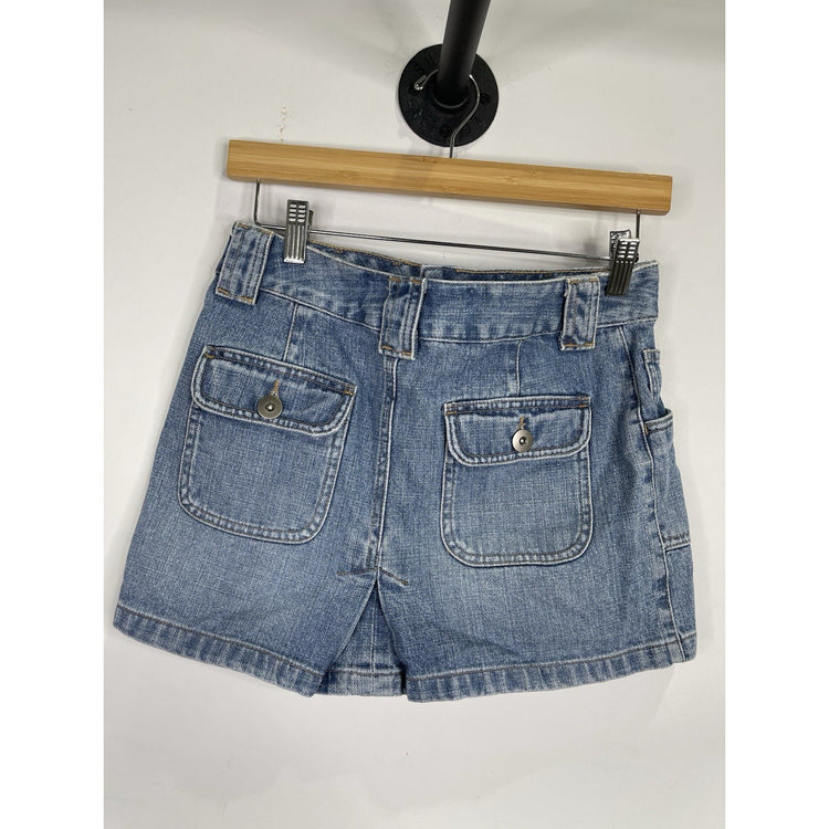 Women’s Mossimo Mossissue Jean Skirt Short Style Pockets Sz 3