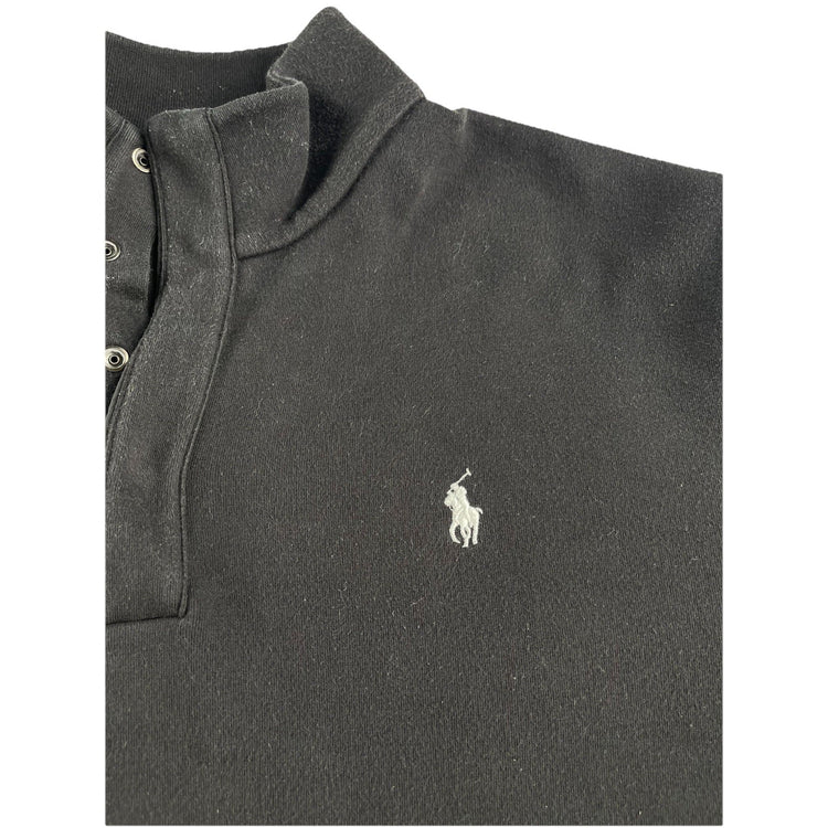Mens Xl Collard Lond Sleeve Quarter Zip Black Polo Ralph Lauren