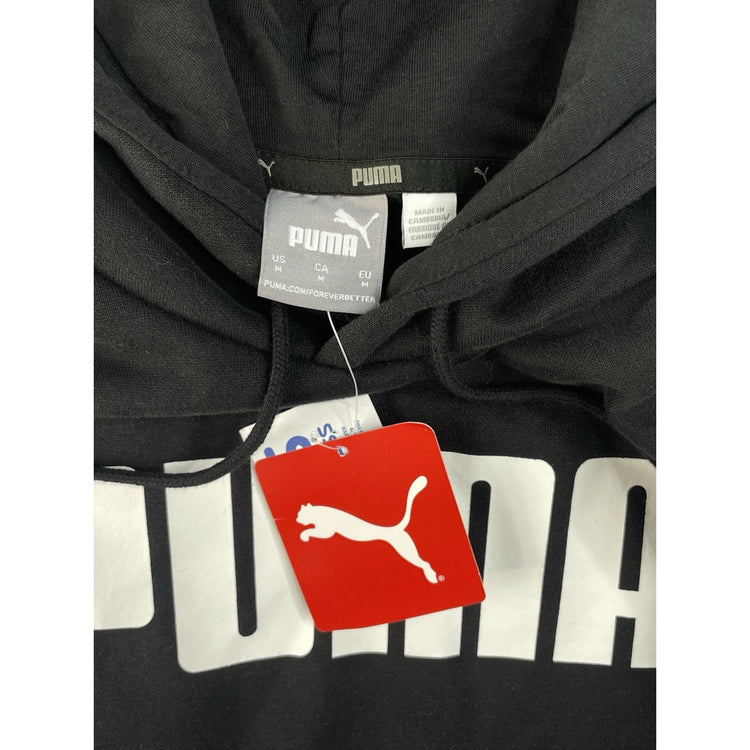 Mens Puma Black Hoodie Size Medium