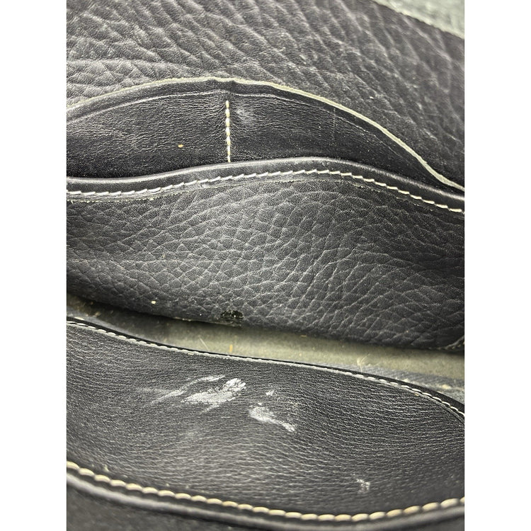 Vintage Dooney And Bourke Black Leather Shoulder Bag