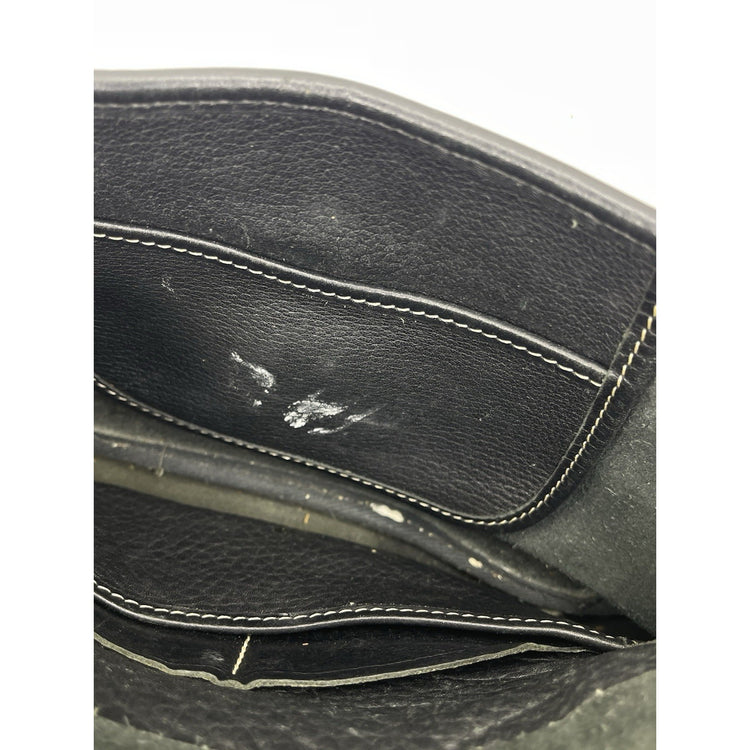 Vintage Dooney And Bourke Black Leather Shoulder Bag