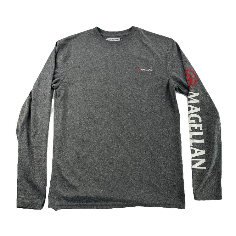 Mens Magellan Fish Gear Gray Longsleeve Shirt Sizes