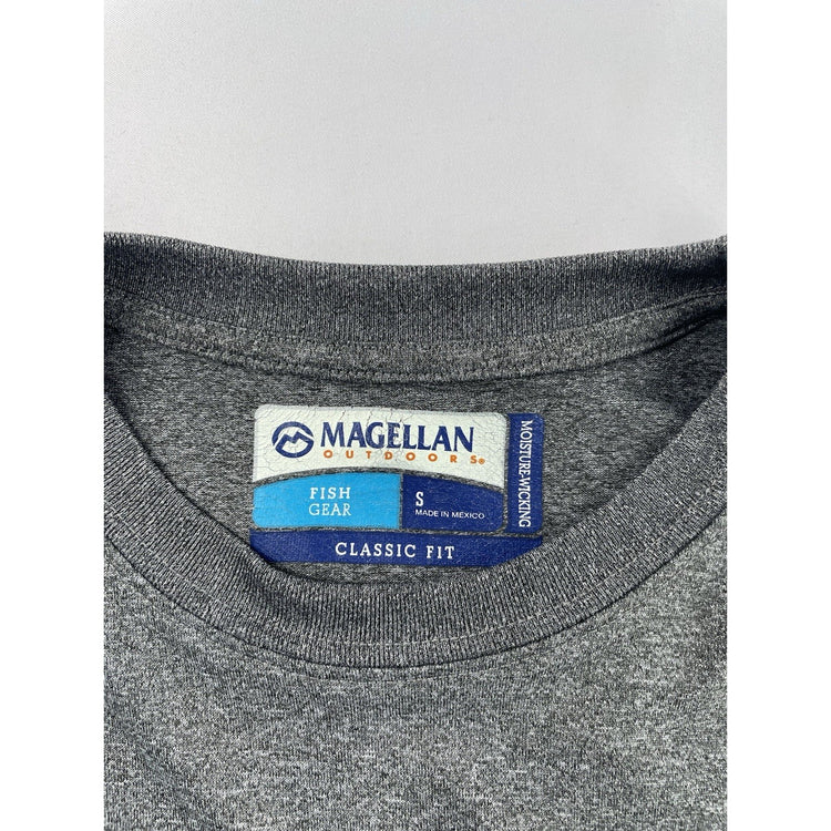 Mens Magellan Fish Gear Gray Longsleeve Shirt Sizes