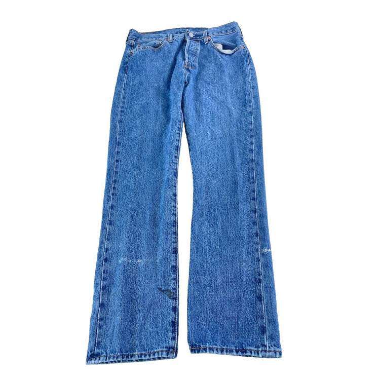 Mens Levis 501 Slim Fit Light-Meduim Wash Denim Jeans Size 32x32
