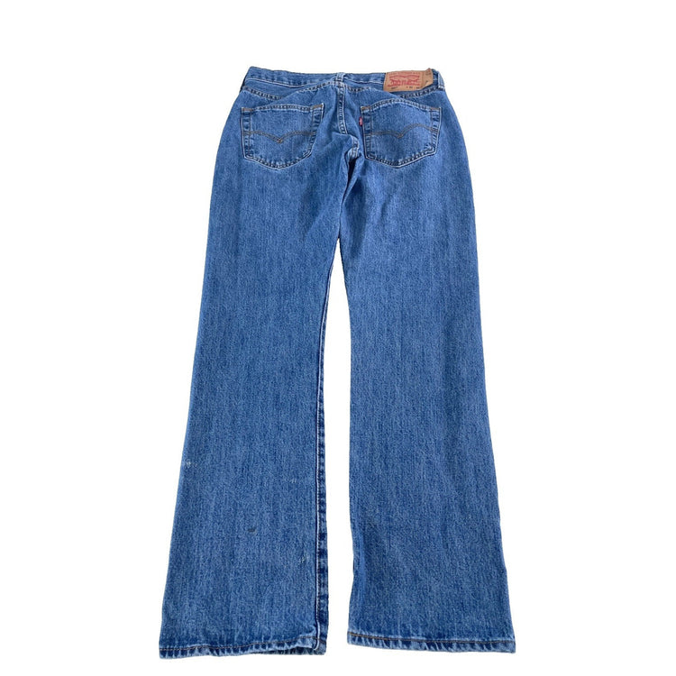 Mens Levis 501 Slim Fit Light-Meduim Wash Denim Jeans Size 32x32