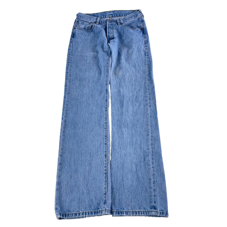 Mens Levis 501 Light Blue Denim Jeans Size 32