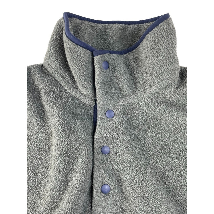 Mens Patagonia Synchilla Gray Snap-T Fleece Pullover Jacket Size S