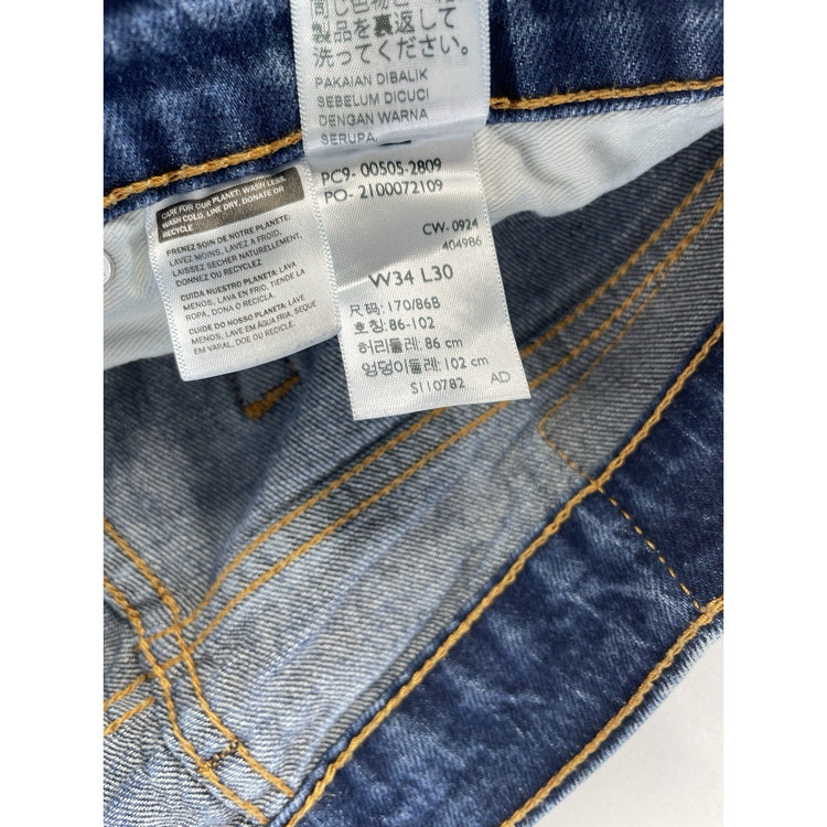 Mens Levis 501 Blue Denim Jeans Size 38