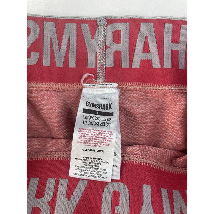 Womens Gym Shark Pink Leggings Size Large