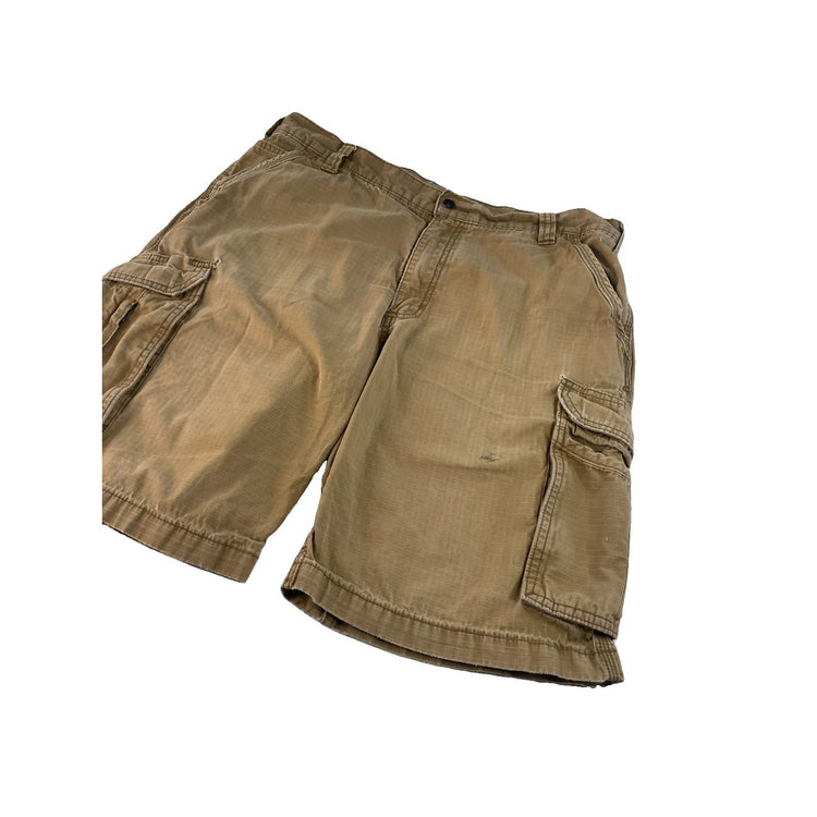 Mens Carhartt Khaki Relaxed Fit Cargo Shorts Size 38
