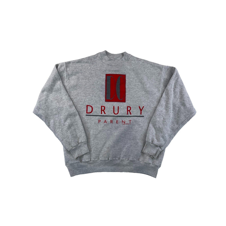 Unisex Vintage Hanes Activewear “Drury Parent” Grey Sweatshirt Size XL