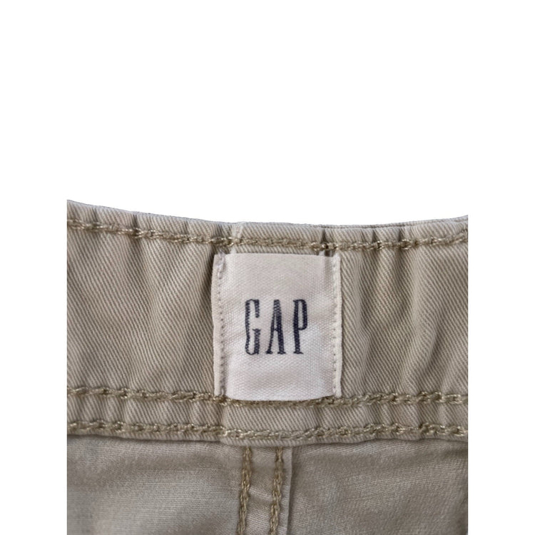 Mens GAP Tan Khaki Cotton Twill Multi Pocket Casual Cargo Shorts SIZE 34