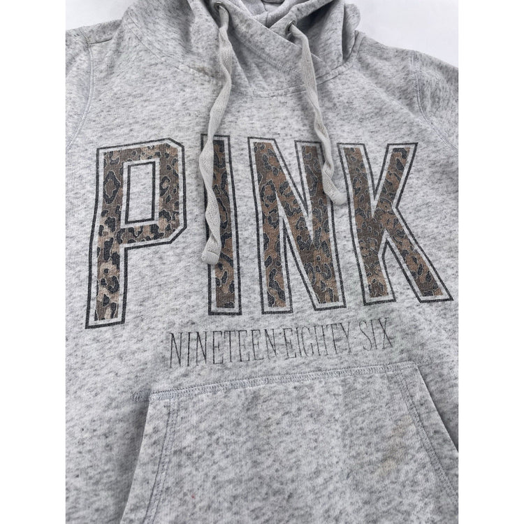 Womens Victoria’s Secret PINK Grey Hoodie Size XS