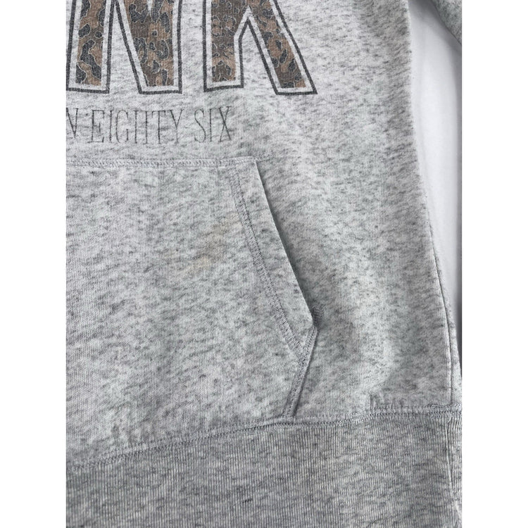 Womens Victoria’s Secret PINK Grey Hoodie Size XS