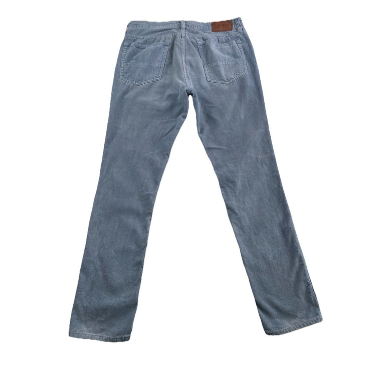 Mens Ralph Lauren Size 34X32 Blue Corduroy Pants
