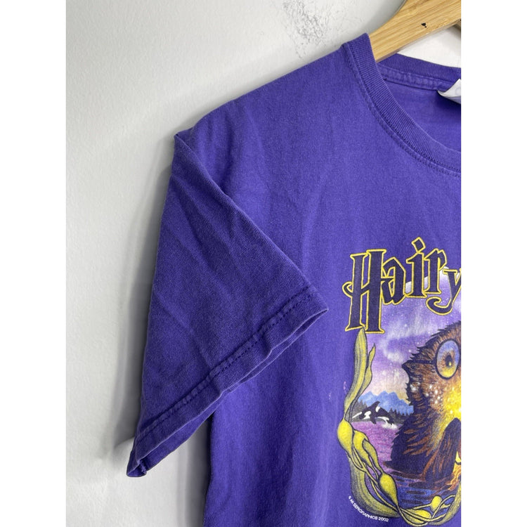 Men’s Vintage Purple Hairy Otter Parody Harry Potter Spoof Graphic T Shirt Sz L
