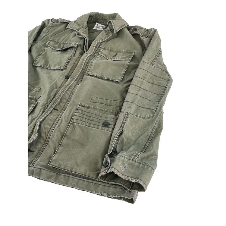 Mens Vintage Converse One Star Military Style Utility Field Jacket Size Medium