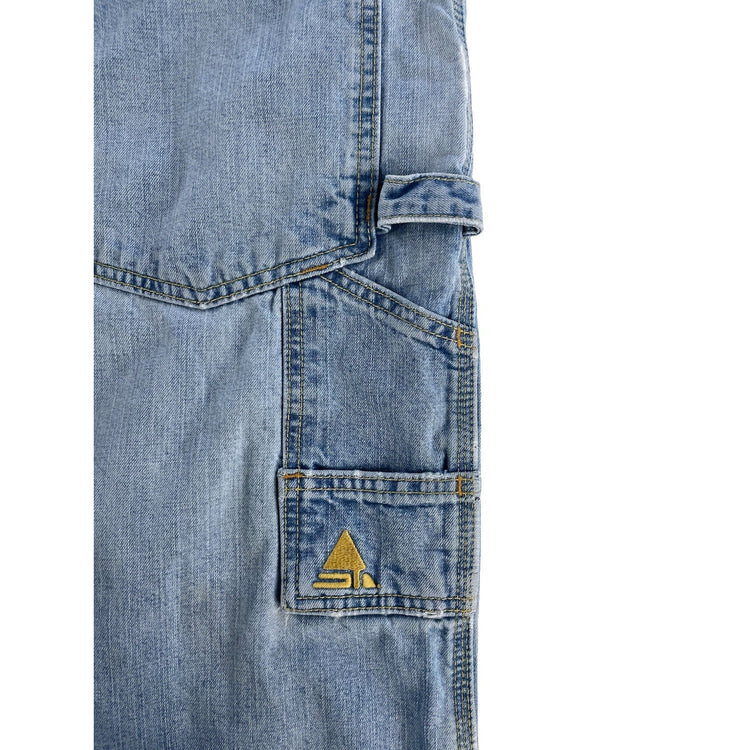 Mens Vintage Levis SilverTab Carpenter LightWash Denim Blue Jeans Size 34 x 30